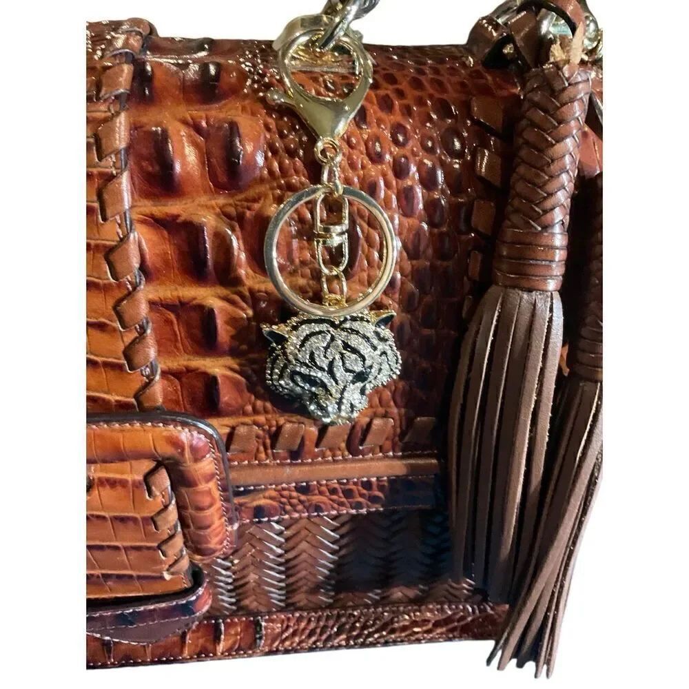 Roaring Tiger Jeweled Keychain - Picture 4 of 10